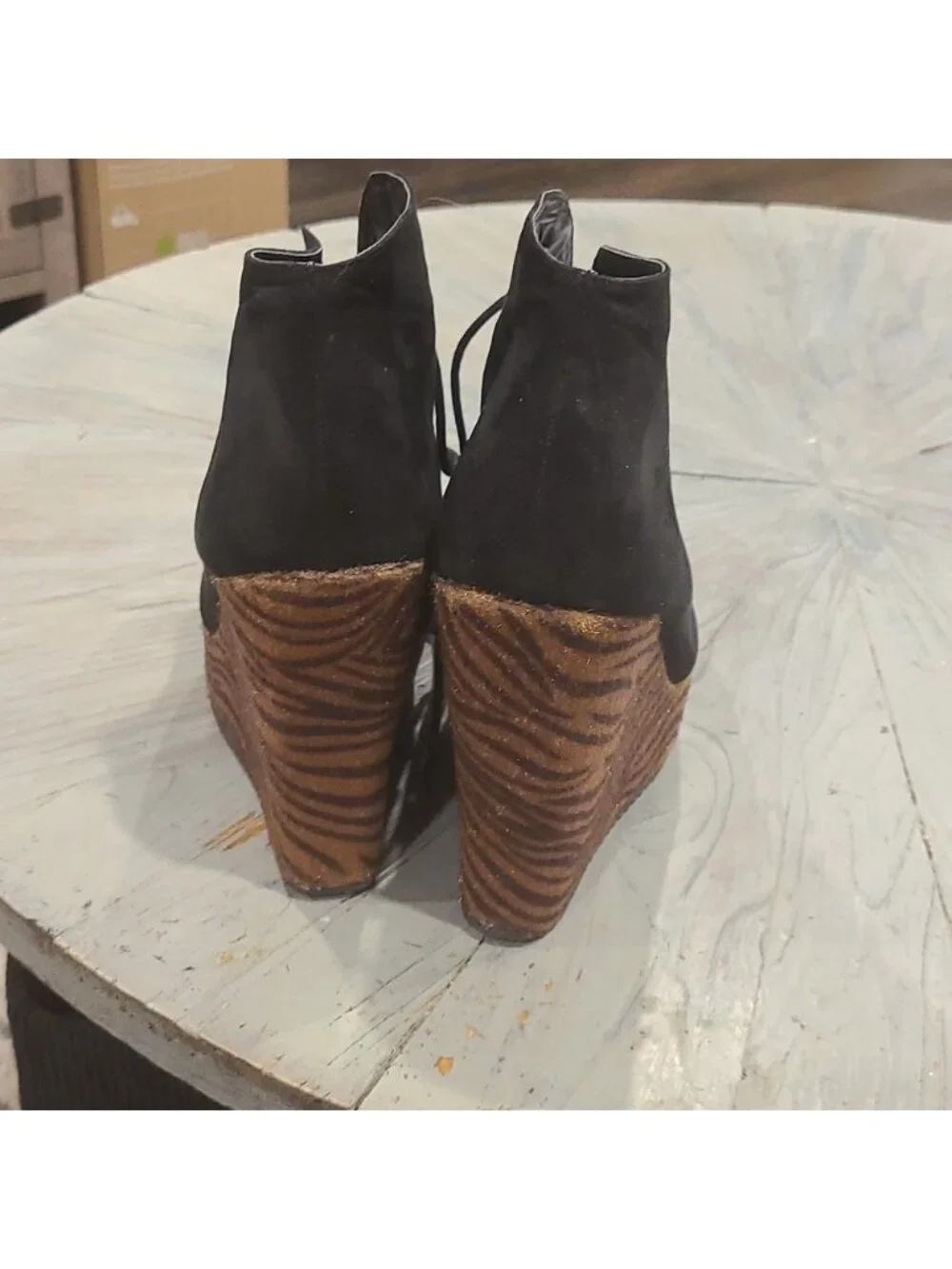 Guess platform wedge shoes